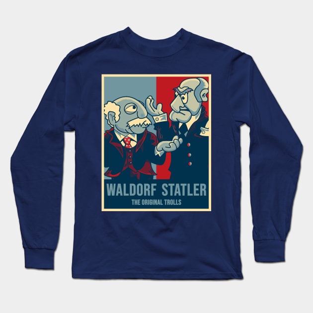 Waldorf And Statler Long Sleeve T-Shirt by Putragatot